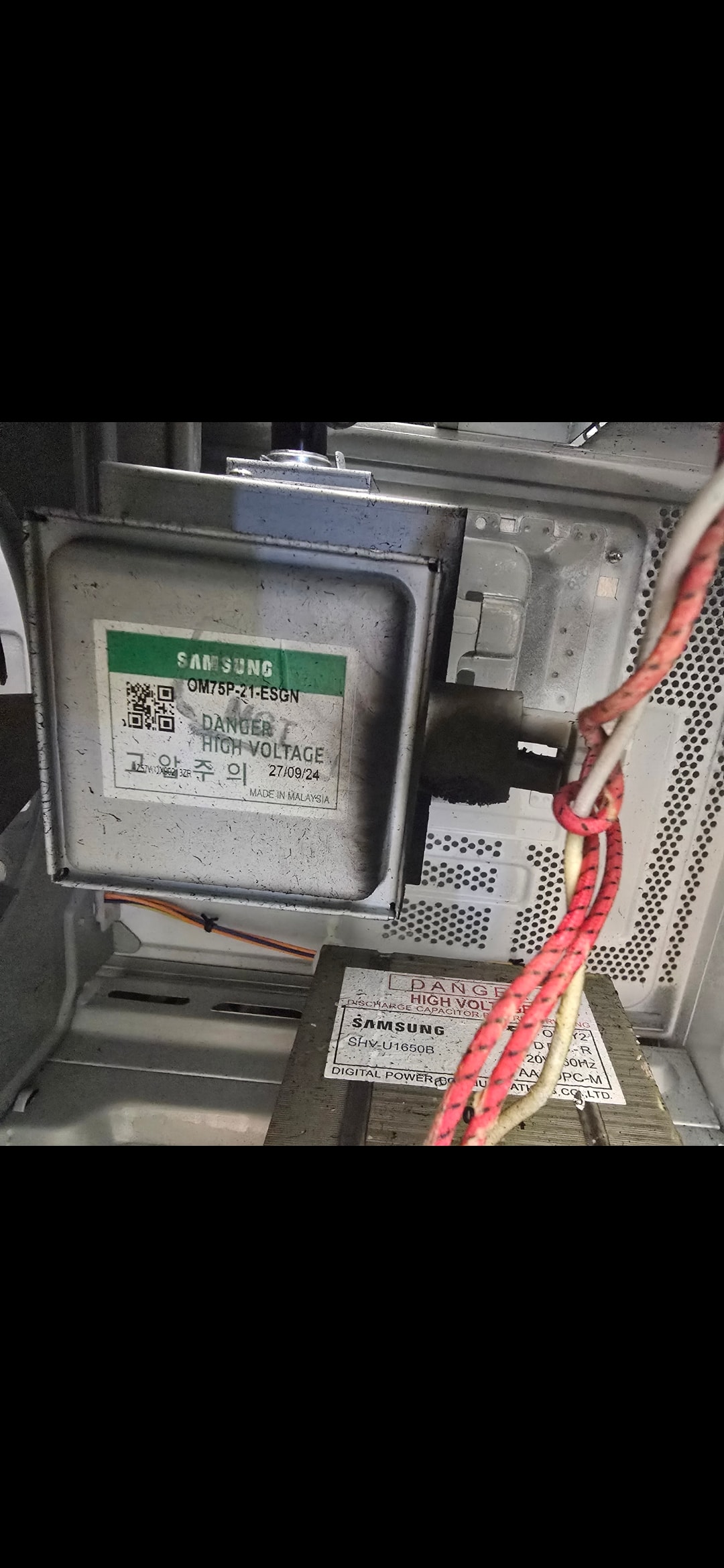 Samsung microwave — magnetron replacement
