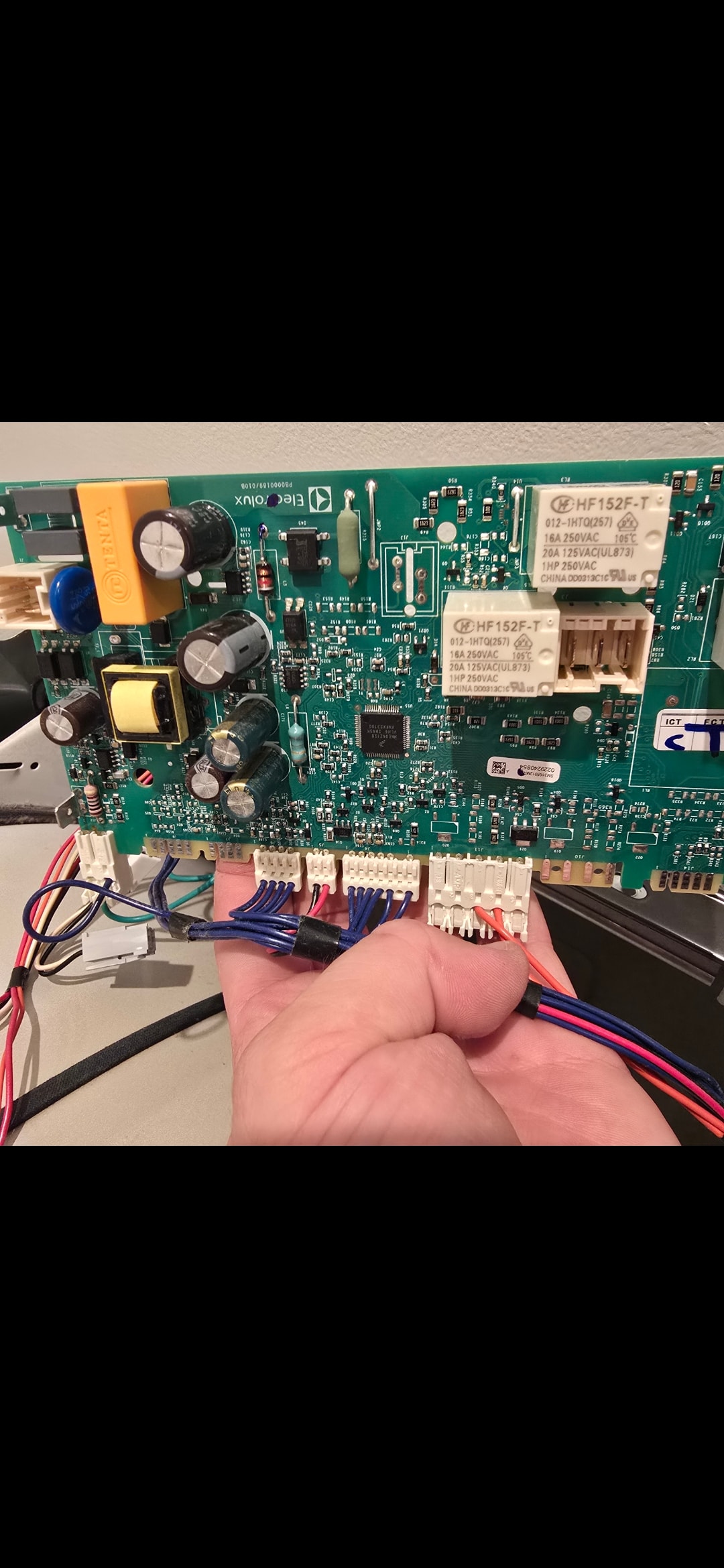 Appliance control board replacement