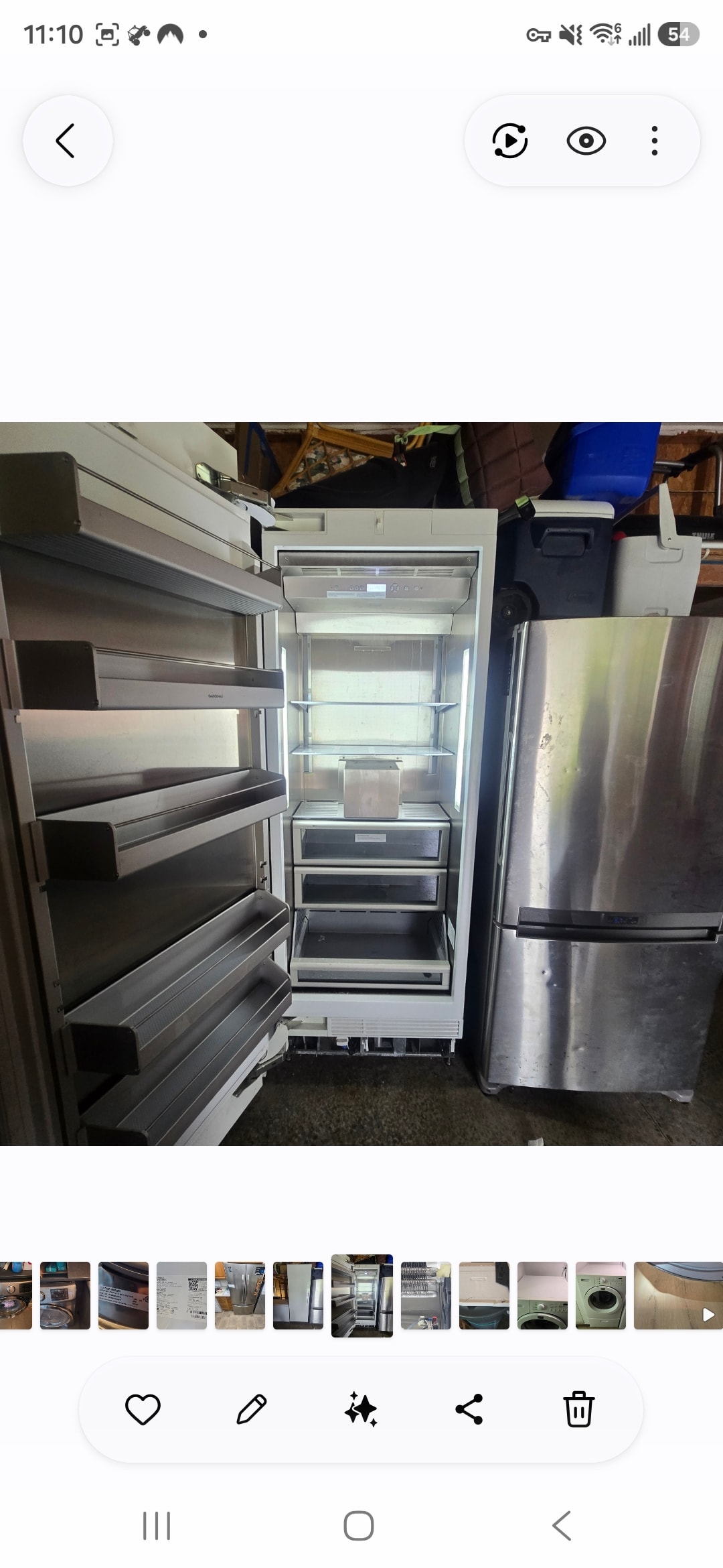 Built-in column fridge — drawer and seal repair