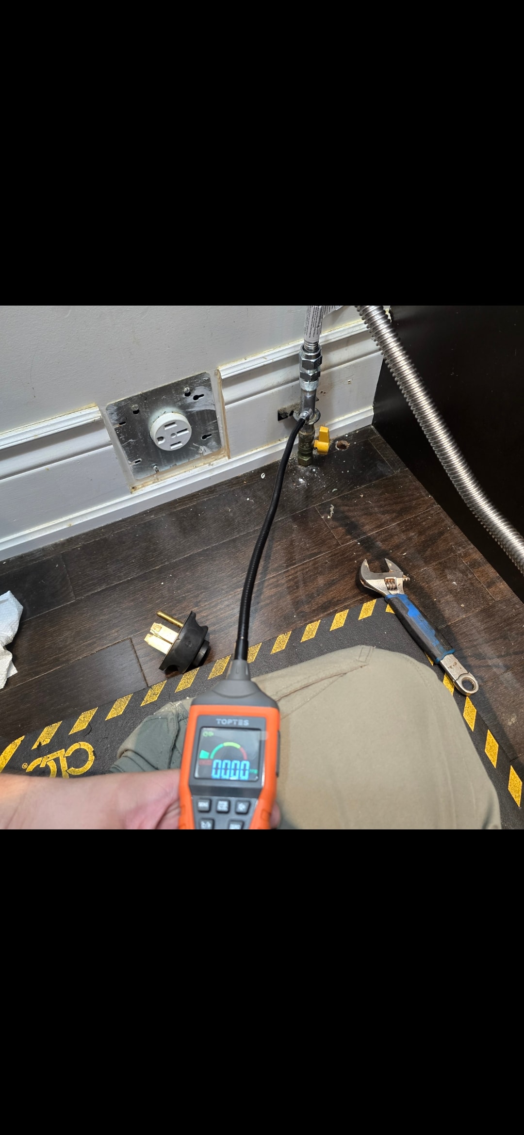 Gas leak test — all zero